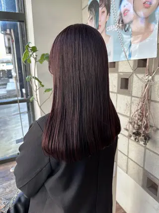 ロング カラー 塩澤 榛奈のヘアスタイル