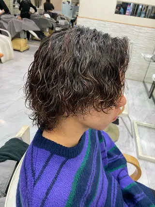 パーマ メンズ 🌴パーマオタク🌴 長谷川　諒佑🌈のヘアスタイル