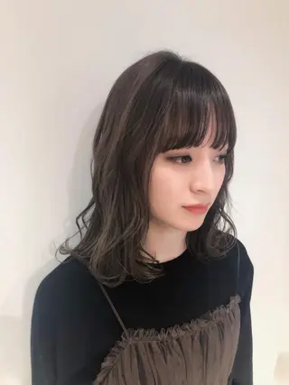 セミロング カラー 🍊新宿南口🍊 ERINAのヘアスタイル