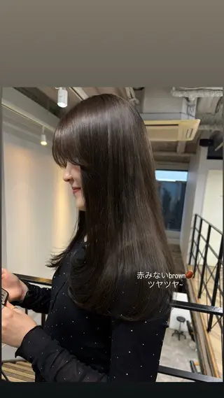 ロング カラー 石井聖愛/名古屋/ 伏見/カラーモデルのヘアスタイル