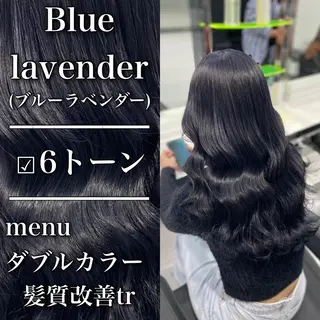 セミロング カラー ヘアアレンジ レイヤー×透明感カラ ーHAYATOのヘアスタイル