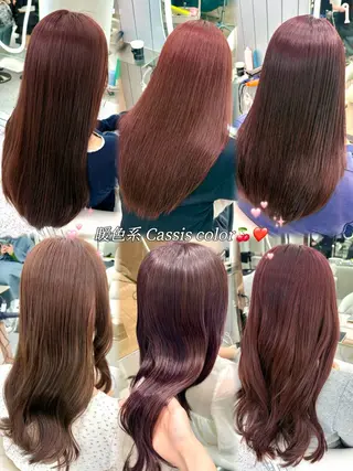 ロング 大宮🤍縮毛矯正 レイヤー🪽なるのヘアスタイル