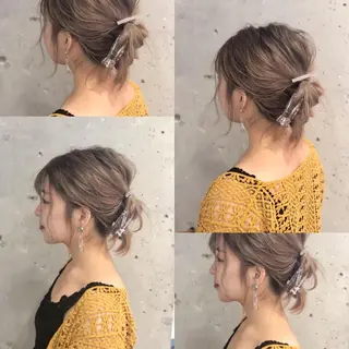 カラー ヘアアレンジ 稲田 結衣夏のヘアスタイル