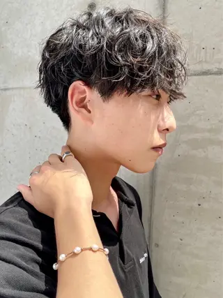 ショート パーマ メンズ 亀井隆汰/メンズ専門 パーマ/フェード可のヘアスタイル