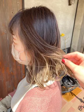 カラー slow✂︎ 矢野芹奈のヘアスタイル