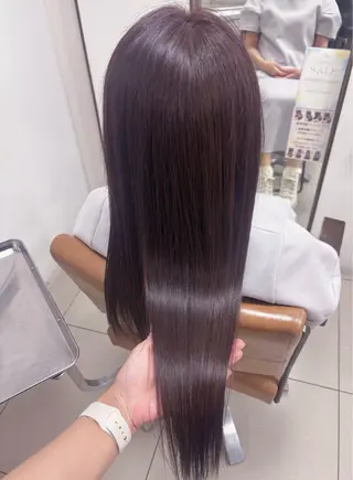 セミロング カラー 頭皮×髪質改善 透明感カラー💎中村のヘアスタイル