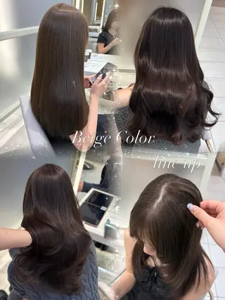 セミロング カラー Hina🫧透明感 /上品/モテ🫧のヘアスタイル