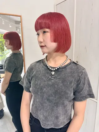 ミディアム サトウ ナナのヘアスタイル