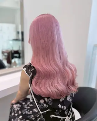 ロング カラー ハイトーンカラー💞 くるみ🎀のヘアスタイル