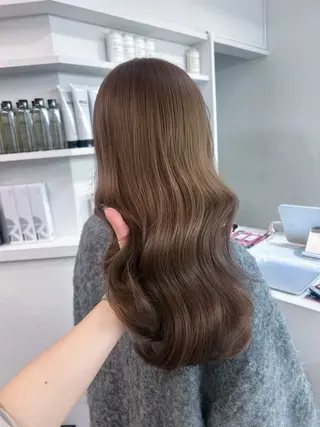 カラー 💍モテる艶髪 透明感カラー💖のヘアスタイル