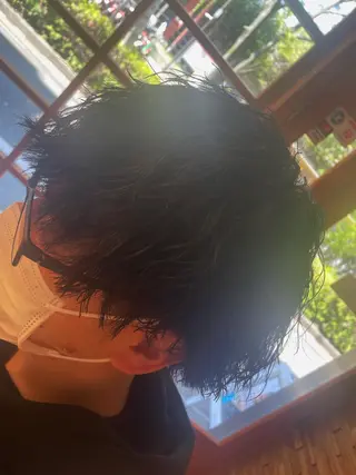 ミディアム パーマ メンズ 【店長】 草間大輔のヘアスタイル