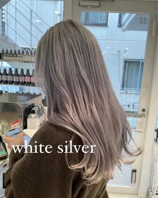 ロング カラー ツヤ髪/透け感ヘア 💎Nokaのヘアスタイル