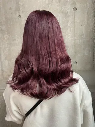 ロング カラー ヘアアレンジ 縮毛矯正/髪質改善/ ブリーチ毛/木元渓太のヘアスタイル