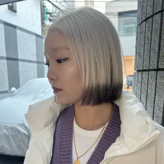 ショート カラー 渋谷ハイトーン pi-(ぴー)のヘアスタイル