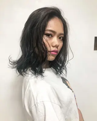ミディアム カラー DAISUKE 美容師のヘアスタイル