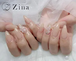 セミロング 自爪育成/zina/ KIMIのネイルデザイン