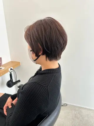 ショート レイヤー/ナチュラル 💐nao.のヘアスタイル