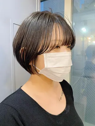 ショート カラー パーマ ヘアアレンジ 🍋似合わせ✖️ ショートヘア🍋早田のヘアスタイル