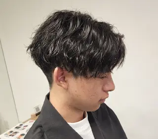 ショート パーマ メンズ 【イケメン風パーマ】 SHOFYのヘアスタイル