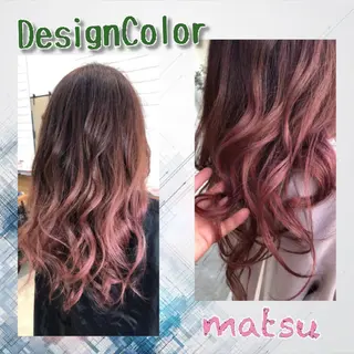 ロング MATSU 🌟個性派カラーのヘアスタイル