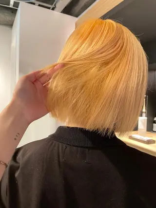 ショート カラー 🫧ハイトーン✨格安 より質💐マンツーマのヘアスタイル