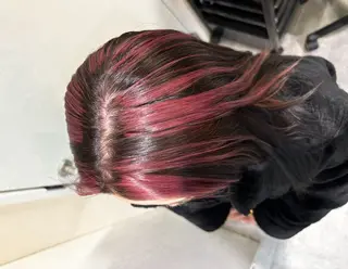 セミロング カラー ヘアアレンジ 💟Opus // Mizuki🐕のヘアスタイル