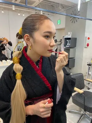 海外girl🤎 透明感ベージュmaoのヘアスタイル
