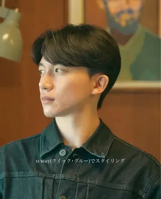 パーマ メンズ メンズショート タチカワユウキのヘアスタイル