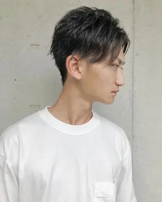 ショート ヘアアレンジ パーマ メンズ 透明感/レイヤー 🇰🇷tomonaのヘアスタイル