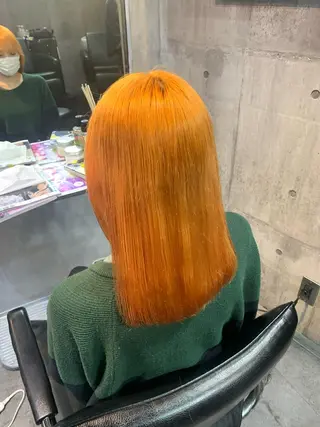 ミディアム カラー ハイトーン/メンズ/ ウルフ特化 小松のヘアスタイル
