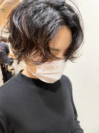 ショート パーマ レイヤー／パーマ TAKUYAのヘアスタイル