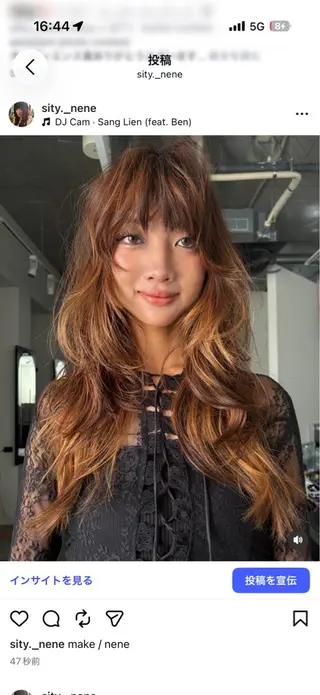 ロング SITY. NENE /カラーモデルのヘアスタイル