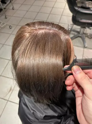 ミディアム カラー 髪質改善/ 梅田中崎町/宮里のヘアスタイル
