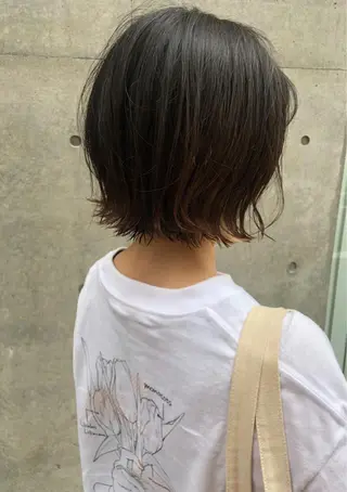 ショート やまさきえりこ ニュアンスパーマのヘアスタイル