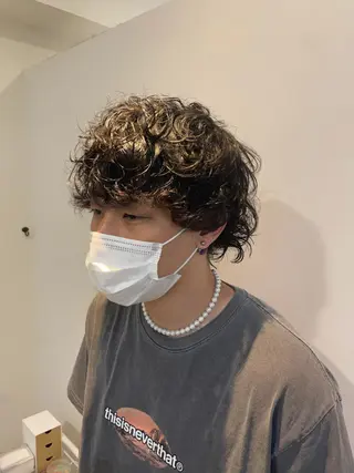 ショート パーマ メンズ 髪質改善×レイヤー 🫧松野力也のヘアスタイル