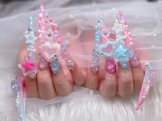 ネイル lucky nail 歌舞伎町のネイルデザイン