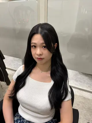 セミロング カラー The Ect Q'n🍑MOMOのヘアスタイル