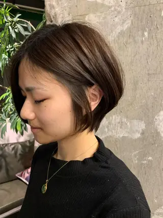 ショート カラー パーマ 土戸　空 /似合わせカットのヘアスタイル