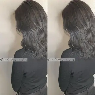 ミディアム カラー あさだ しゅうたろうのヘアスタイル