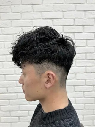 ショート パーマ メンズ 池袋駅徒歩4分 hondaのヘアスタイル