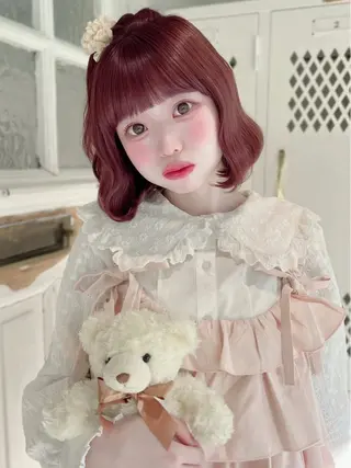ミディアム カラー 🍓艶モテ暖色カラー 🎀mayu🍓のヘアスタイル