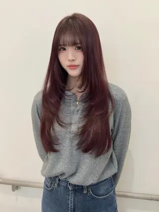 カラー ミディアム ✨ボブ・レイヤー・ トレンドカラー✨のヘアスタイル