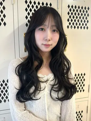 ロング カラー 韓国ヘア🦢🖤 Sayumiのヘアスタイル