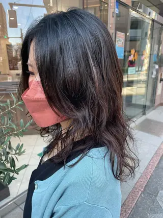 ミディアム レイヤー🍒ウルフ 🤎店長anju🪽のヘアスタイル