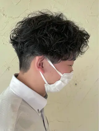 ショート パーマ メンズ メンズ特化/パーマ指 名No.1/百瀬太郎のヘアスタイル