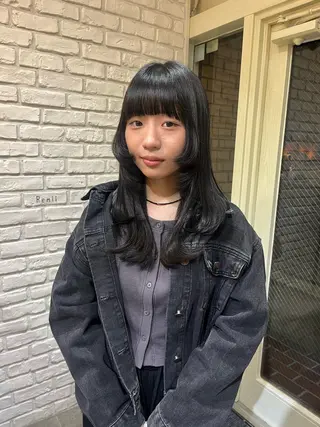 ロング ミジュ/ ハイトーンのヘアスタイル