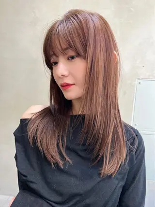 セミロング カラー 🪇髪質改善/透明感 カラー🪇RIOのヘアスタイル