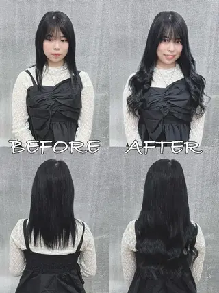 ロング カラー ヘアアレンジ LIP 大阪本店 エクステ MISAのヘアスタイル