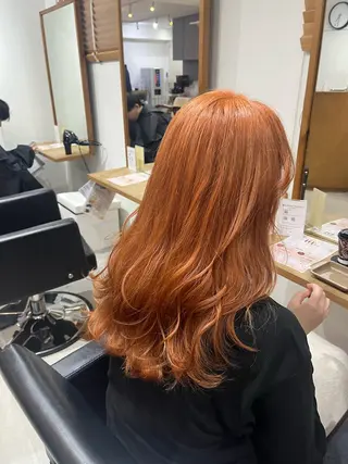 ロング カラー ✨🎨ブリーチなし 透明感カラー✨美友のヘアスタイル