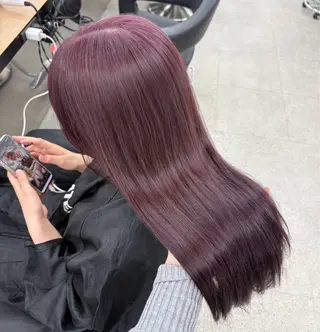 ロング miku/ラベンダー 透明感カラー🪻❤︎のヘアスタイル